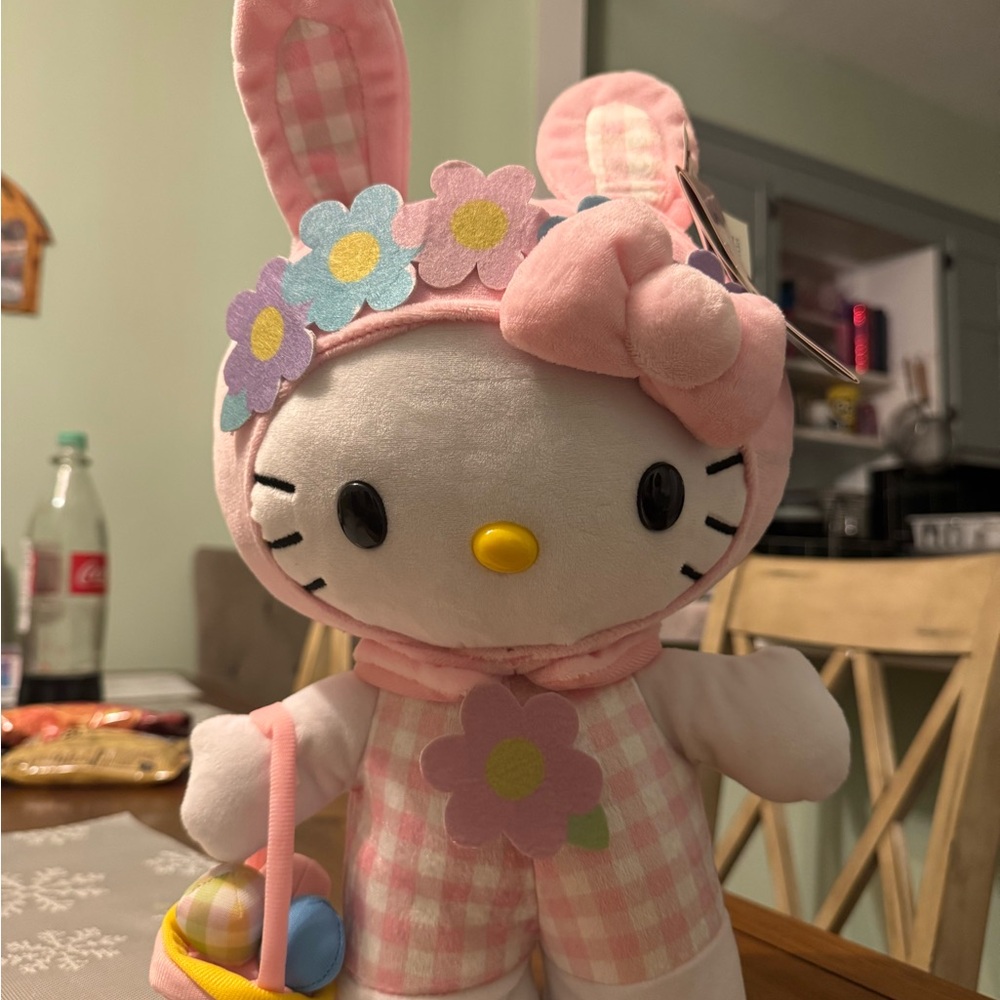 Hello Kitty Pink and White Stuffed Animal